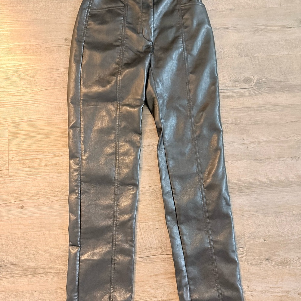 Aritzia Wilfred Faux Leather Pants — Size 0